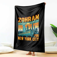 Zohran Mamdani NYC Mayor Throw Blanket - Wonder Print Shop
