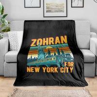 Zohran Mamdani NYC Mayor Throw Blanket - Wonder Print Shop