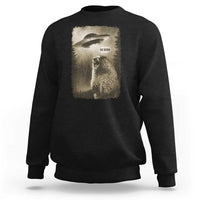 Funny Six Seven Sweatshirt Screaming Groundhog UFO Meme