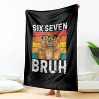 67 Groundhog Meme Throw Blanket Funny Six Seven Bruh Groundhog Day - Wonder Print Shop