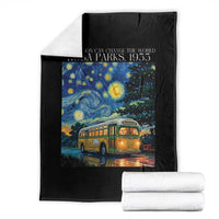 Rosa Parks Throw Blanket Starry Night Van Gogh Black History African - Wonder Print Shop
