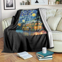 Rosa Parks Throw Blanket Starry Night Van Gogh Black History African - Wonder Print Shop