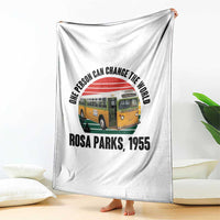 Rosa Parks Throw Blanket One Person Can Change The World - Wonder Print Shop