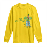 Marcus The Worm St Patricks Day Long Sleeve Shirt I'm Sensitive