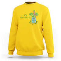 Marcus The Worm St Patricks Day Sweatshirt I'm Sensitive