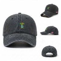Marcus The Worm St Patricks Day Washed Cotton Baseball Cap I'm Sensitive