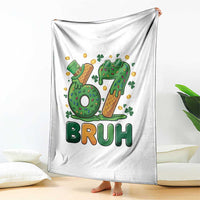 67 St Patricks Day Throw Blanket Funny Six Seven Bruh Meme