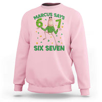 Marcus The Worm St Patricks Day Sweatshirt Funny 67 Six Seven Hands Meme