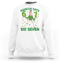 Marcus The Worm St Patricks Day Sweatshirt Funny 67 Six Seven Hands Meme