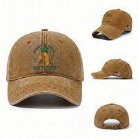 67 St Patricks Day Washed Cotton Baseball Cap Funny Marcus The Worm Say Six Seven Meme