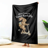 Funny Easter Bunny Throw Blanket Off To The Cause an Easter Kerfuffle