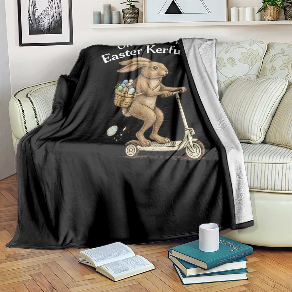 Funny Easter Bunny Throw Blanket Off To The Cause an Easter Kerfuffle