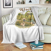 He Is Risen Hop On Throw Blanket Christian Easter Frog