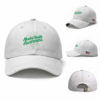 Mental Health Matters Awareness Baseball Cap Support Squad Green Ribbon