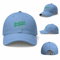 Mental Health Matters Awareness Baseball Cap Support Squad Green Ribbon