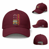 Patriotic School Bus Driver USA American Flag Baseball Cap