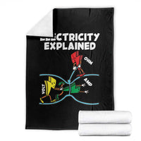 Funny Electricity Throw Blanket Ohm's Law Electricity Explained - Wonder Print Shop