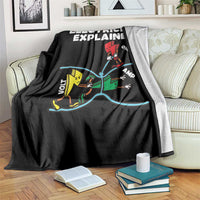 Funny Electricity Throw Blanket Ohm's Law Electricity Explained - Wonder Print Shop