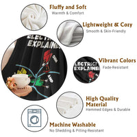Funny Electricity Throw Blanket Ohm's Law Electricity Explained - Wonder Print Shop