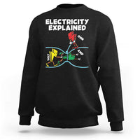 Funny Electricity Sweatshirt Ohm's Law Electricity Explained - Wonder Print Shop