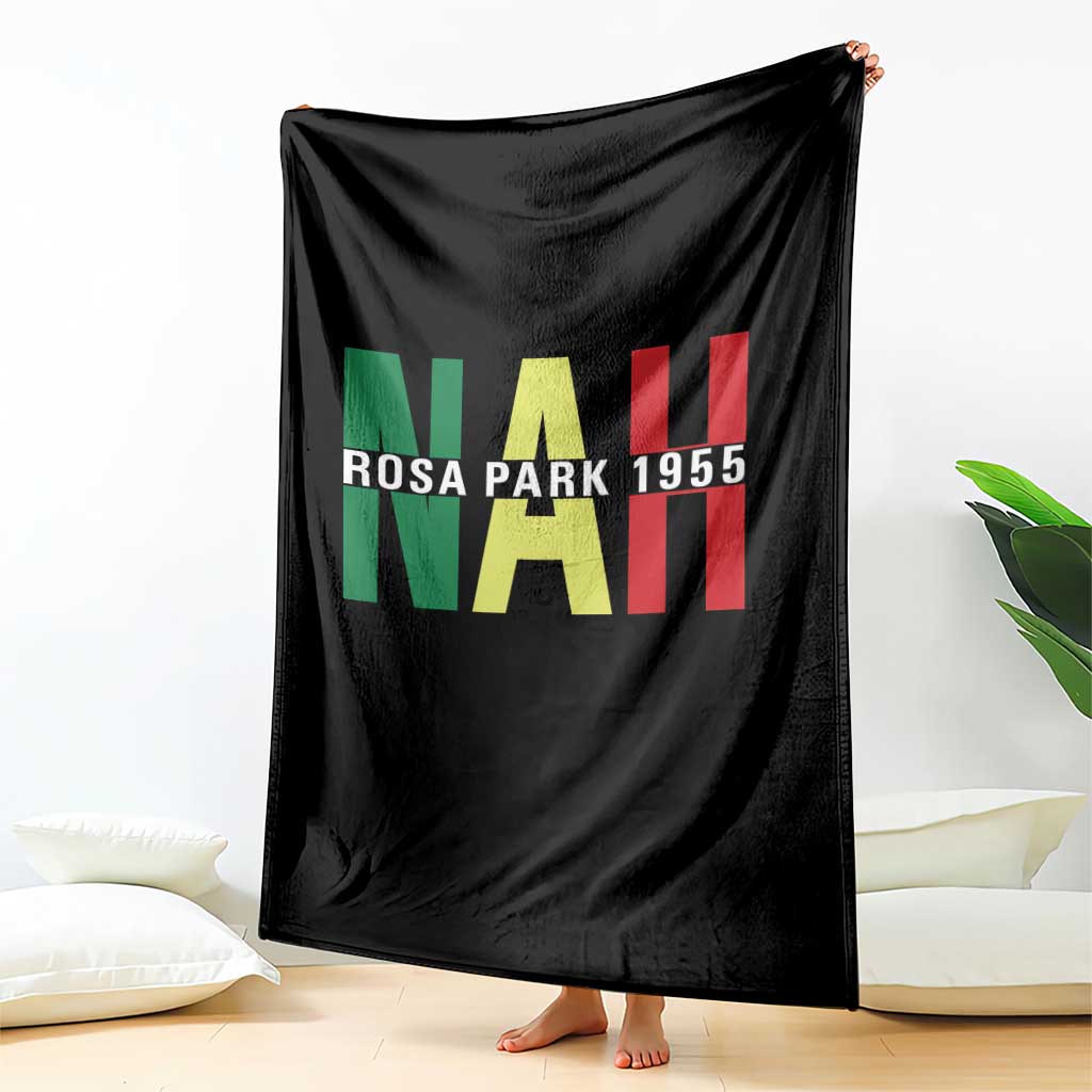 Nah Rosa Parks Quote Throw Blanket Black Movement Protest - Wonder Print Shop