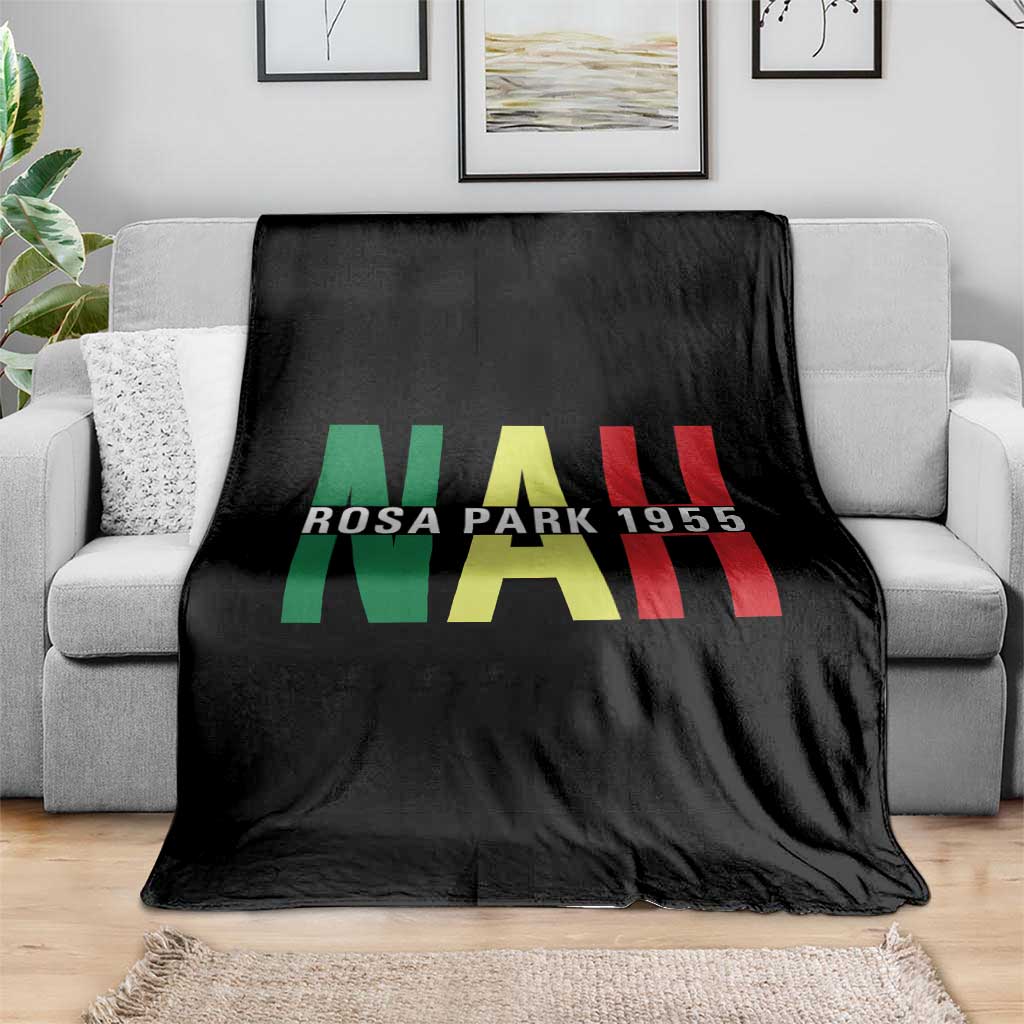 Nah Rosa Parks Quote Throw Blanket Black Movement Protest - Wonder Print Shop