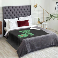 67 Bruh St Patricks Day Throw Blanket Funny Six Seven Shamrock Meme