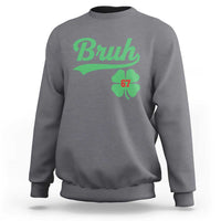 67 Bruh St Patricks Day Sweatshirt Funny Six Seven Shamrock Meme
