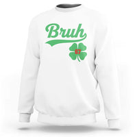 67 Bruh St Patricks Day Sweatshirt Funny Six Seven Shamrock Meme