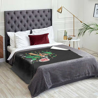 67 St Patricks Day Throw Blanket Funny Six Seven Leprechaun Playing Baseball Meme