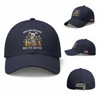 Funny Easter Skeleton Baseball Cap When You're Dead Inside But It's Easter