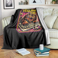 Funny I Am Yelling Carl Throw Blanket Screaming Donut Cat Meme