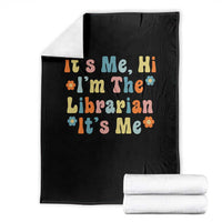 It's Me Hi I'm The Librarian Summer Reading Throw Blanket Funny Back to School