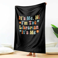 It's Me Hi I'm The Librarian Summer Reading Throw Blanket Funny Back to School