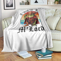 Funny Frog Knight Throw Blanket T'was The 'Tism M'Lord Medieval Knight - Wonder Print Shop