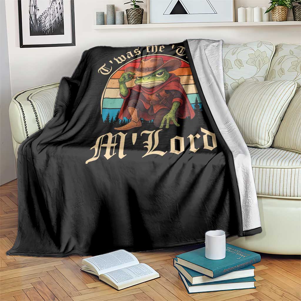 Funny Frog Autism Throw Blanket T'was The 'Tism M'Lord - Wonder Print Shop