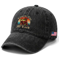 Funny Frog Autism Washed Cotton Baseball Cap T'was The 'Tism M'Lord