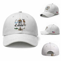Meet Me in Missouri State Map Souvenir Baseball Cap