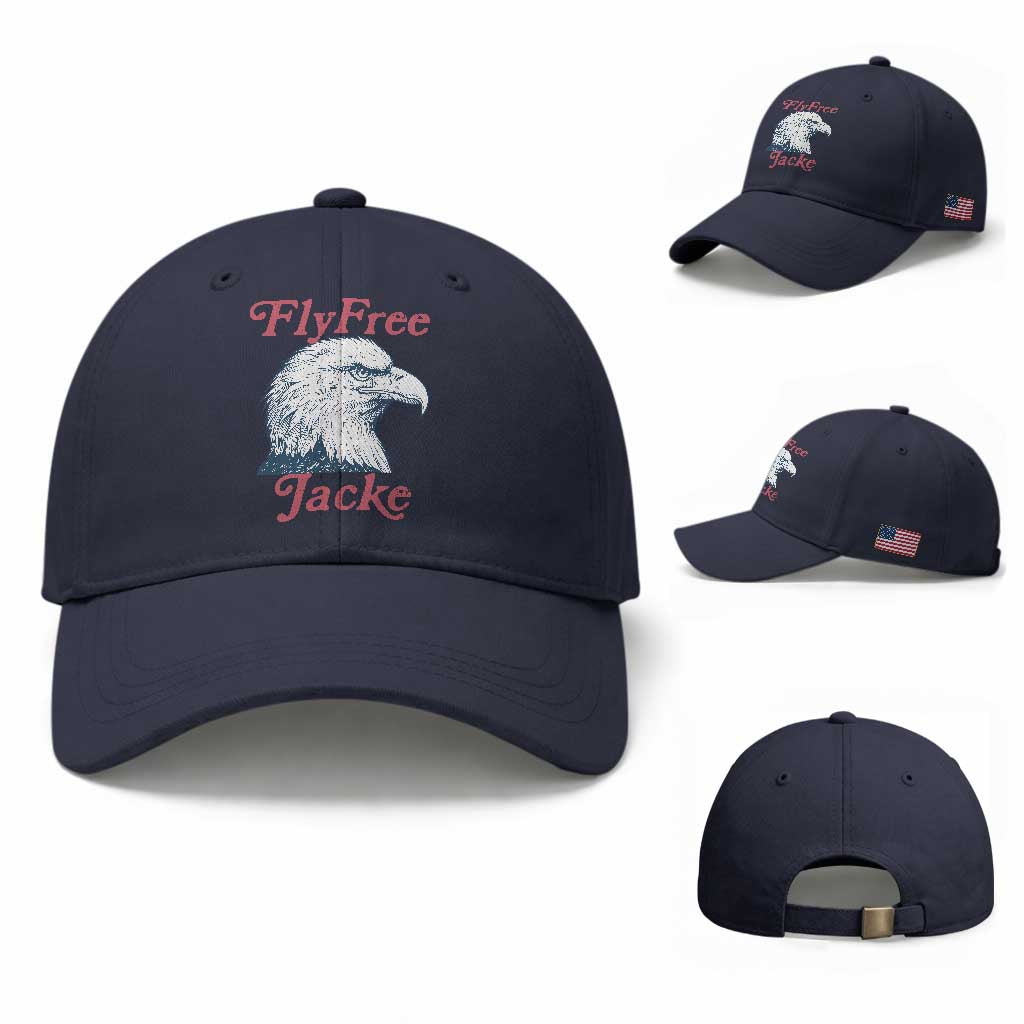 Fly Free Jackie Bald Eagle Memorial Baseball Cap