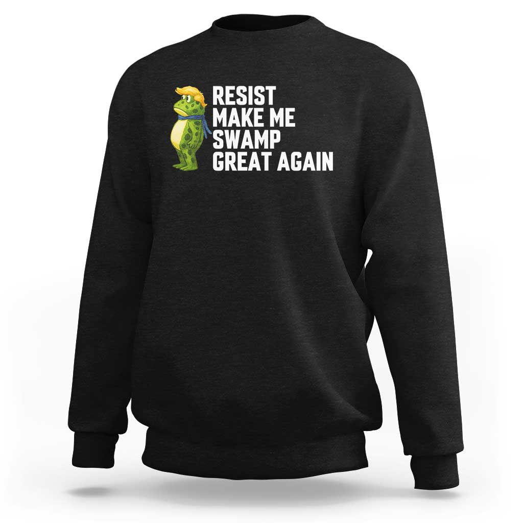 Resist Frog Sweatshirt Funny Polittical 2025 Meme - Wonder Print Shop