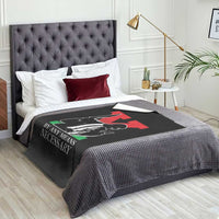 Malcolm X Throw Blanket By Any Means Necessary - Wonder Print Shop