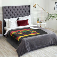 Malcolm X Throw Blanket Pan African Flag Black History - Wonder Print Shop