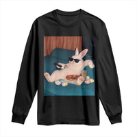 Easter Bunny Iced Coffee Long Sleeve Shirt Funny Animal Meme