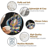 Baseball Easter Throw Blanket Drip Ice Cream Sprinkles Baseball Glove