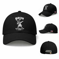 Christian Easter Bunny Baseball Cap Bruh Easter Is For Jesus