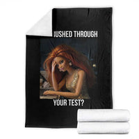 You Rushed Through Your Test Throw Blanket Funny Test Day Teacher Meme