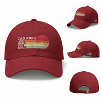 Dad Jokes are How Eye Roll Baseball Cap Funny Father's Day Gift