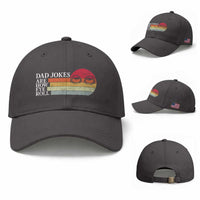 Dad Jokes are How Eye Roll Baseball Cap Funny Father's Day Gift