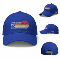 Dad Jokes are How Eye Roll Baseball Cap Funny Father's Day Gift