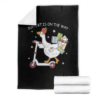 Special Education SPED Teacher Goose Scooter Throw Blanket Support Is On The Way